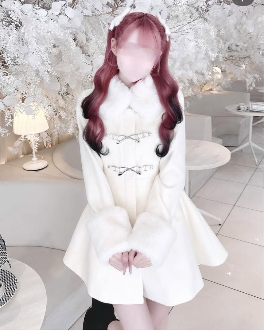 【タグ付き新品】honey mew ハニーミュウ　リボンビットコート Fサイズ