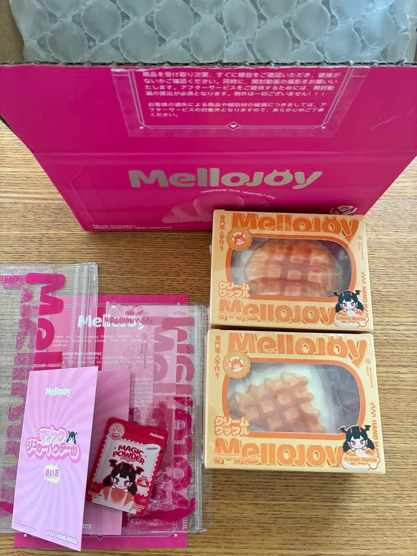Mellojoyスクイーズ ワッフル セット メロジョイ Mellojoy スクイーズ ワッフル まる さんかく 2個セット