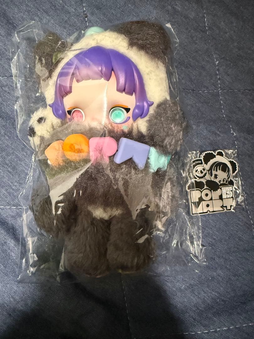 ＊*＊様 ポップマート15周年記念 従業員限定スカルパンダ　ぬいぐるみ　マグネッ み*送様 ポップマート15周年記念 従業員限定スカルパンダ - メルカリ