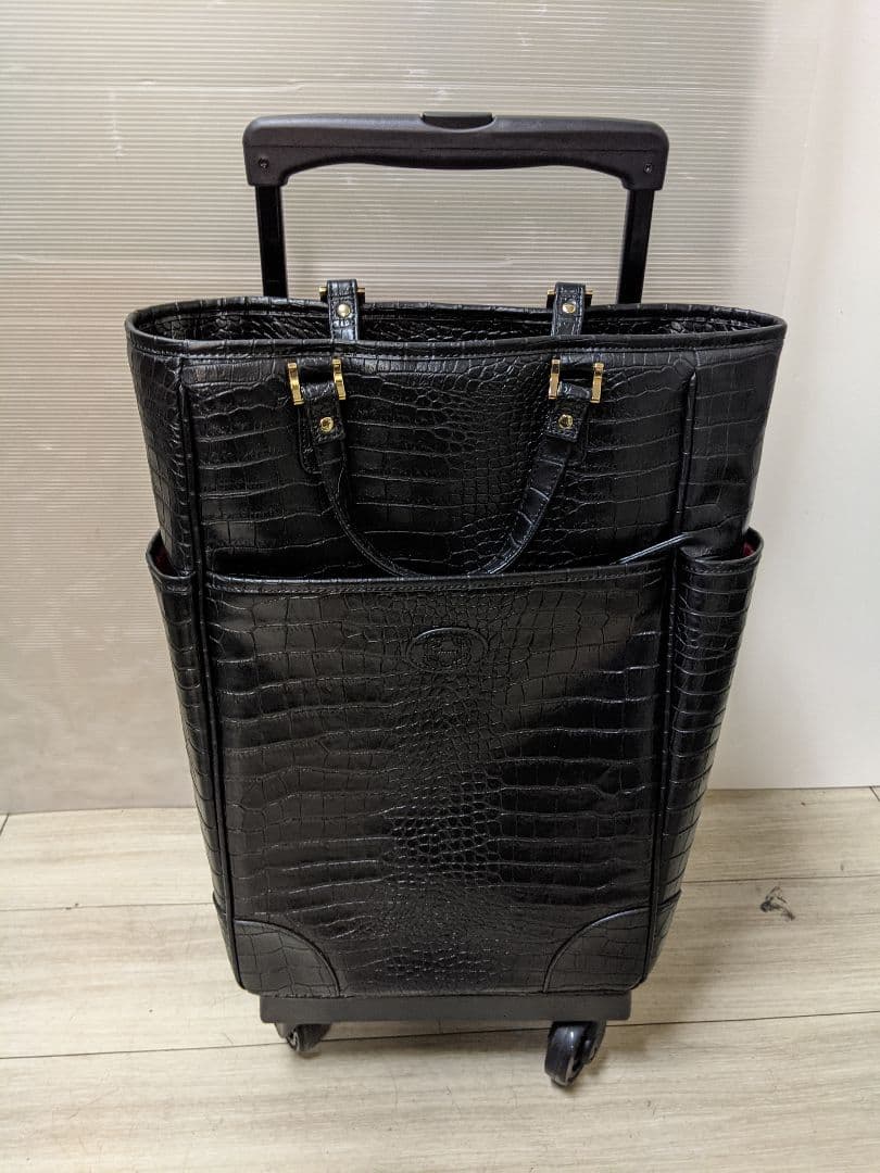 未使用品【SWANY】スワニーキャリーバッグ　クロコ型押し 高級