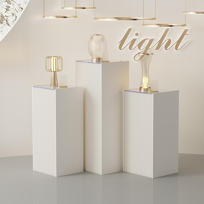 ディスプレイスタンド高さ78㎝長さ30㎝展示台 陳列台 組立不要 展示会イベント