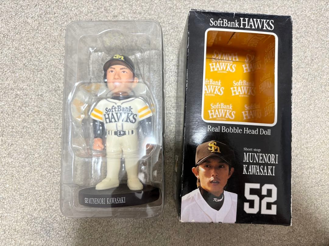 ソフトバンクホークス 川崎宗則 ボブルヘッド人形