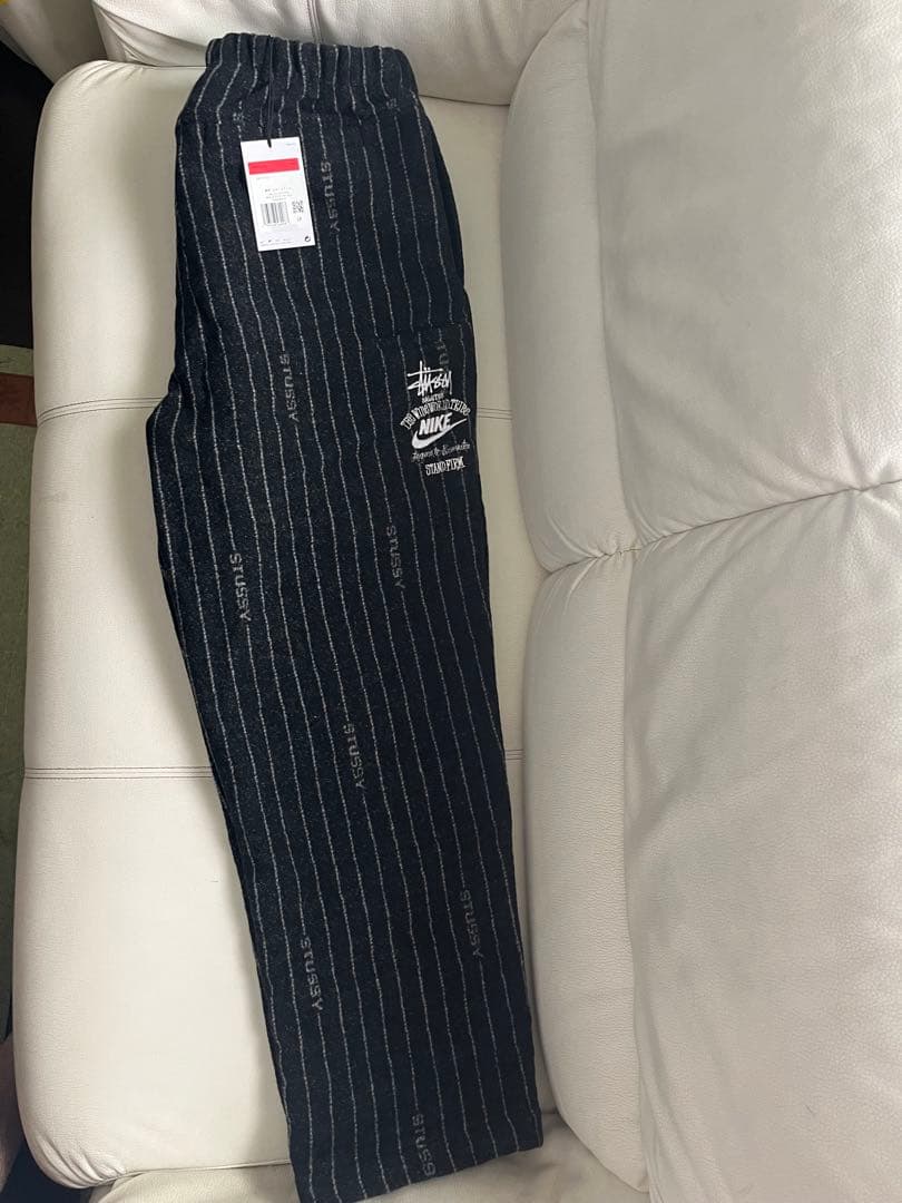 Stussy x Nike ストライプスウェットパンツ