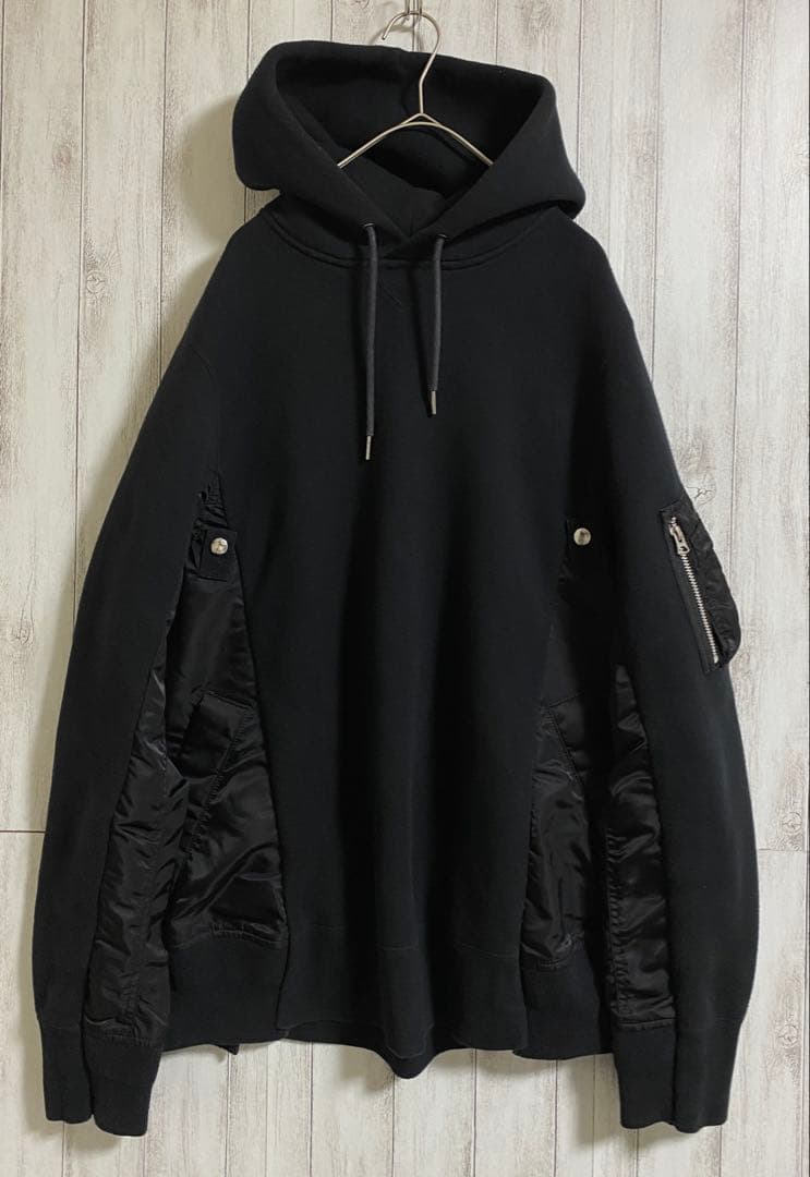 トップス sacai Sponge Sweat x MA-1 Hoodie 3 sacai Sponge Sweat x MA-1 Hoodie