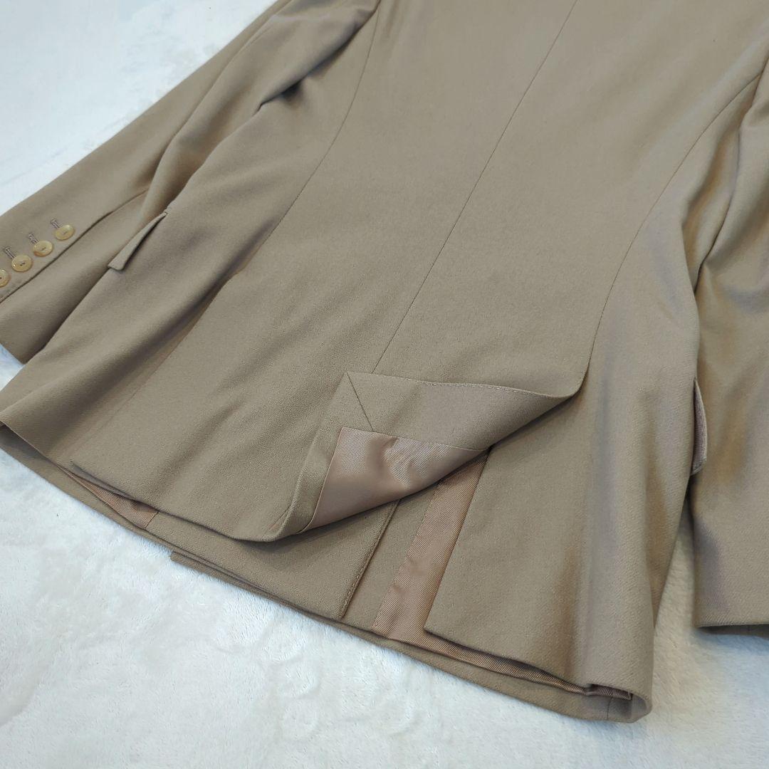 人気 グッチ セットアップ ダブル パンツスーツ 40 44 ベージュ L 楽天