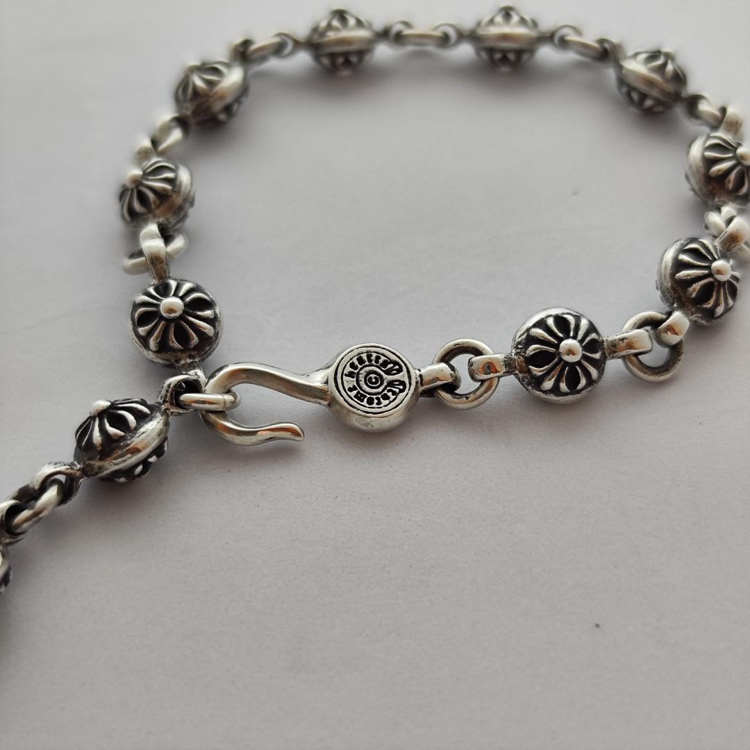 CHROME HEARTS クロムハーツ#1クロスボールブレスレット SV925