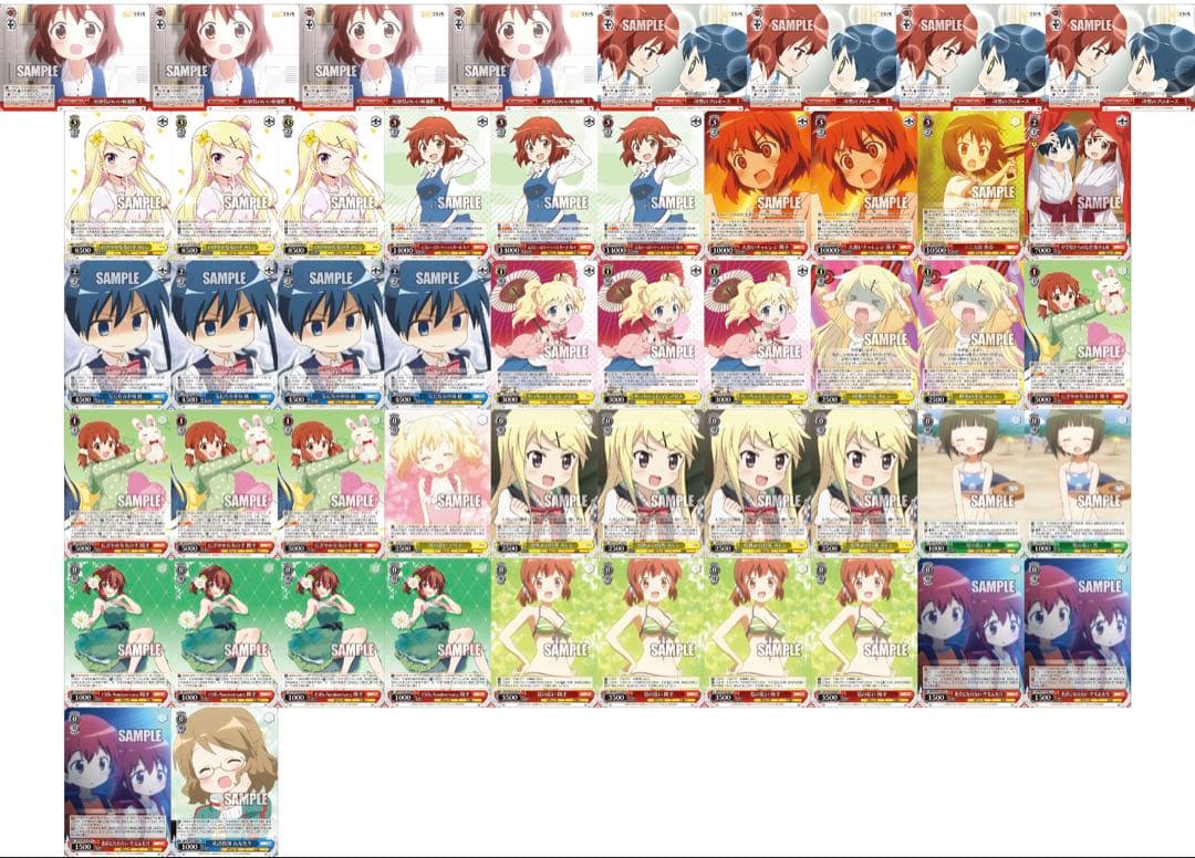 ヴァイスシュヴァルツ きんいろモザイク 8電源 デッキ+パーツ