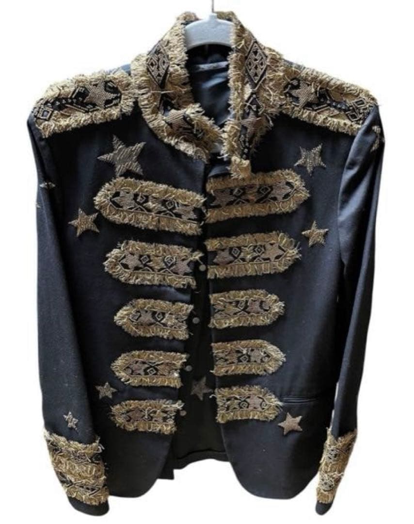 激レア　未使用級　VALENTINO ナポレオンジャケット　星型刺繍　フリンジ