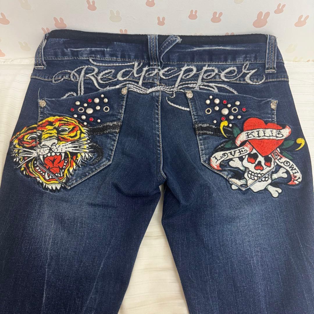 REDPEPPER×Ed Hardy フレアデニム 28 - メルカリ