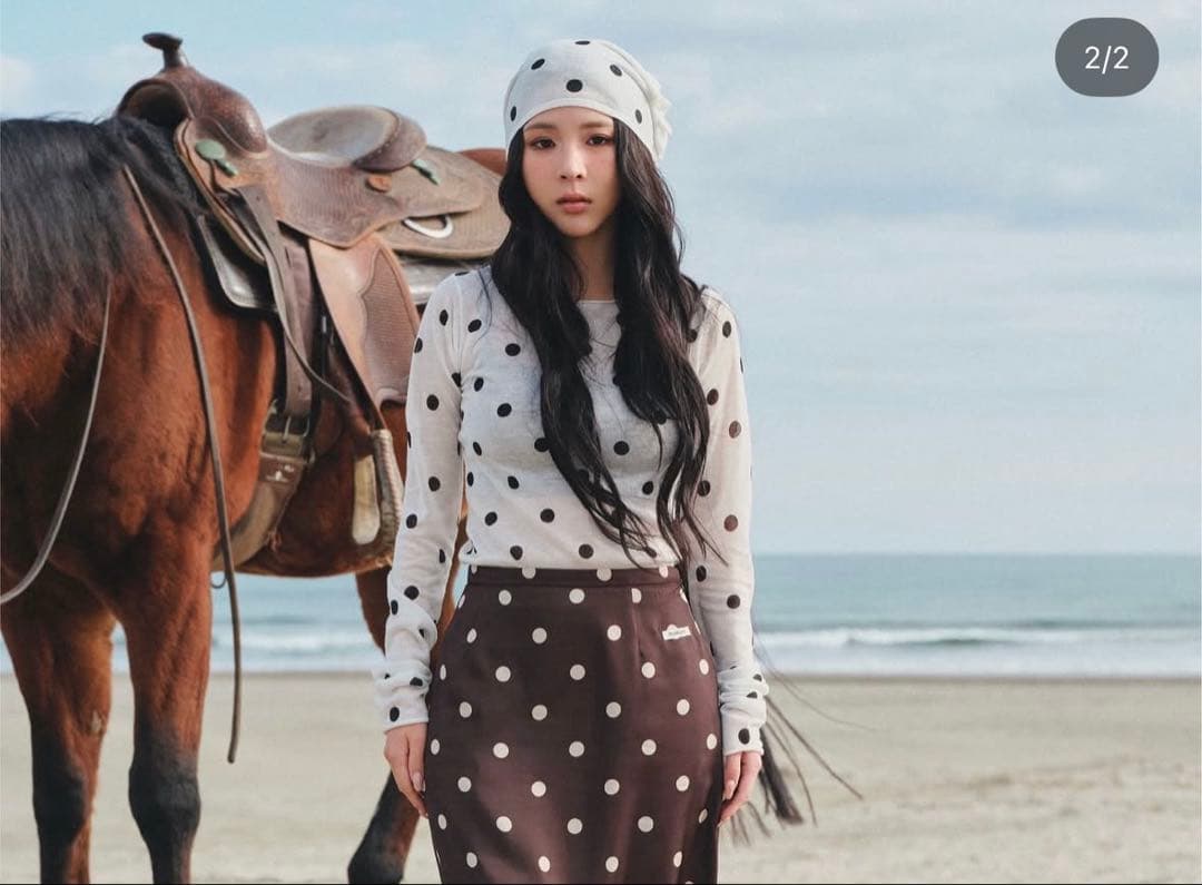 SLY スライ ミチ MICHIXSLY DOTS KNIT トップス - メルカリ