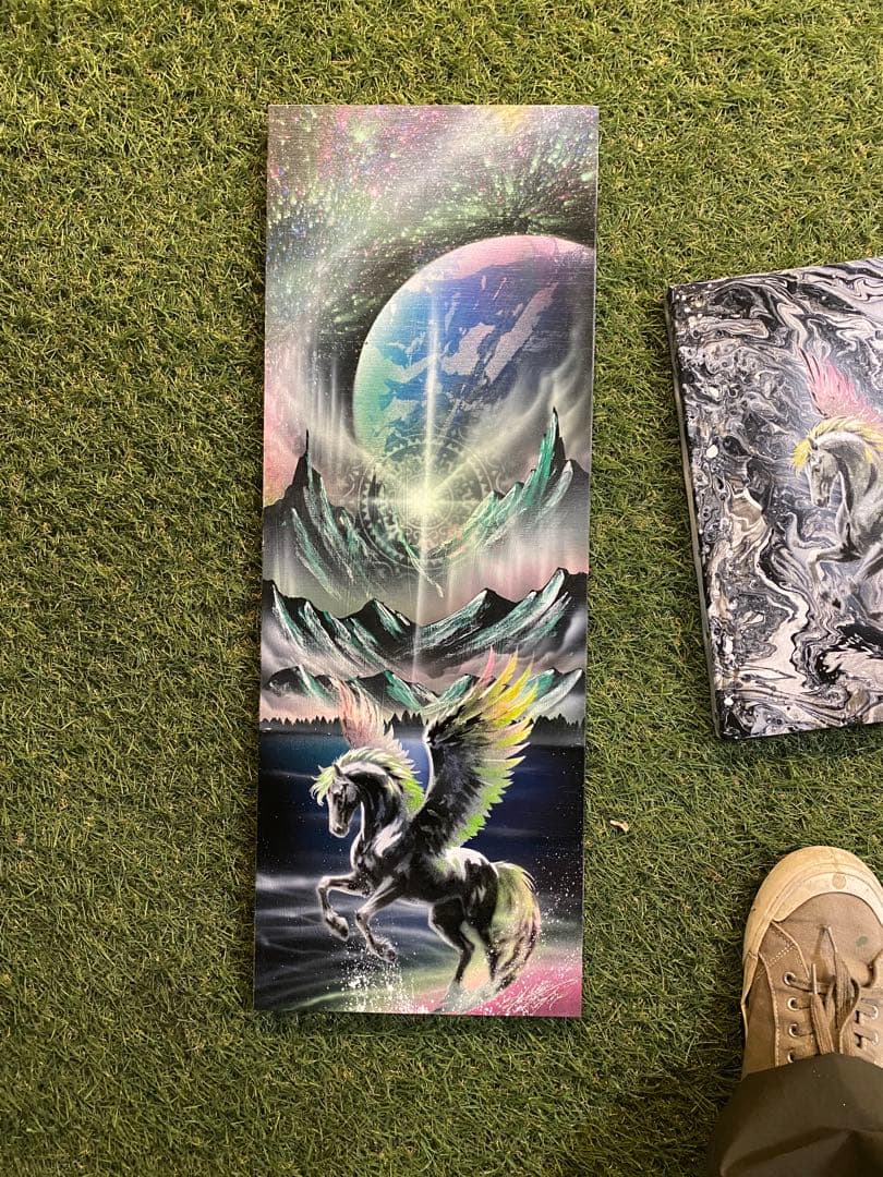 ペガサス風景！w4板キャンパス　原画