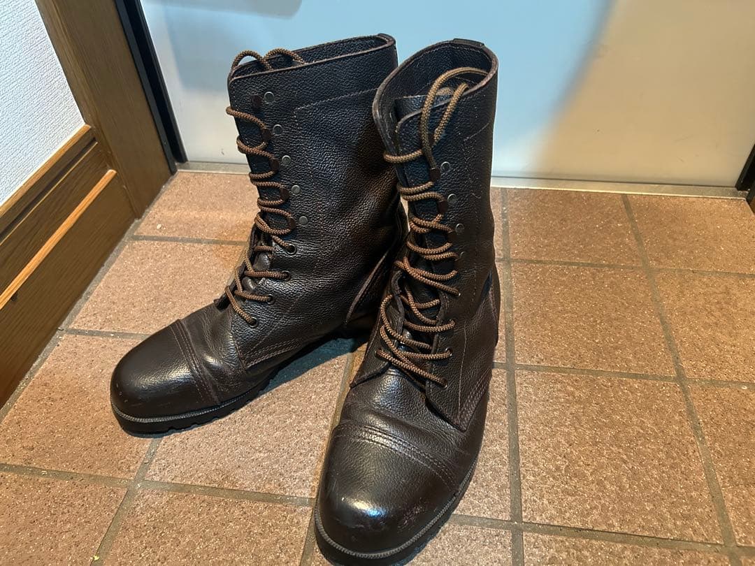 陸上自衛隊　フジ製靴　半長靴 茶革　27センチ sandgraf_2741