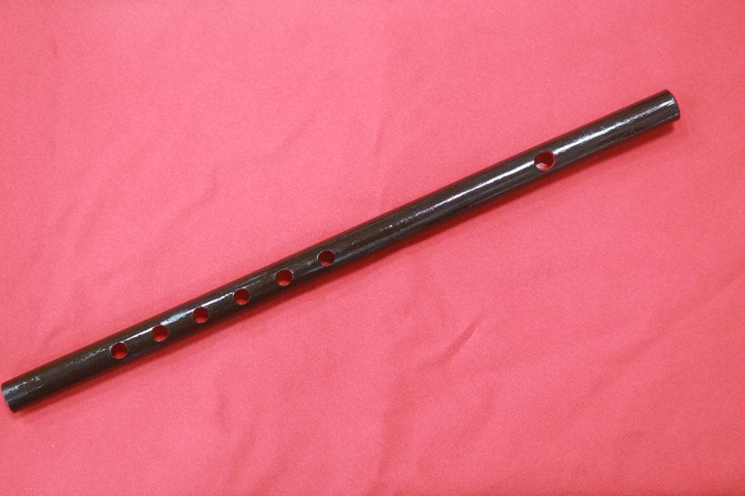 沖縄県産　琉球横笛　竹製（A調）音の高さになります。手工品　新品未使用