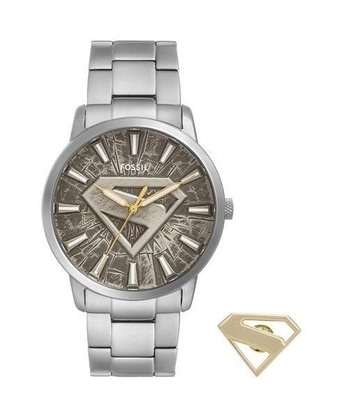 Superman x Fossil 限定版 腕時計 LE1207S Superman x Fossil 限定版 S-SHIELD ウォッチセット - LE1207SET - Fossil