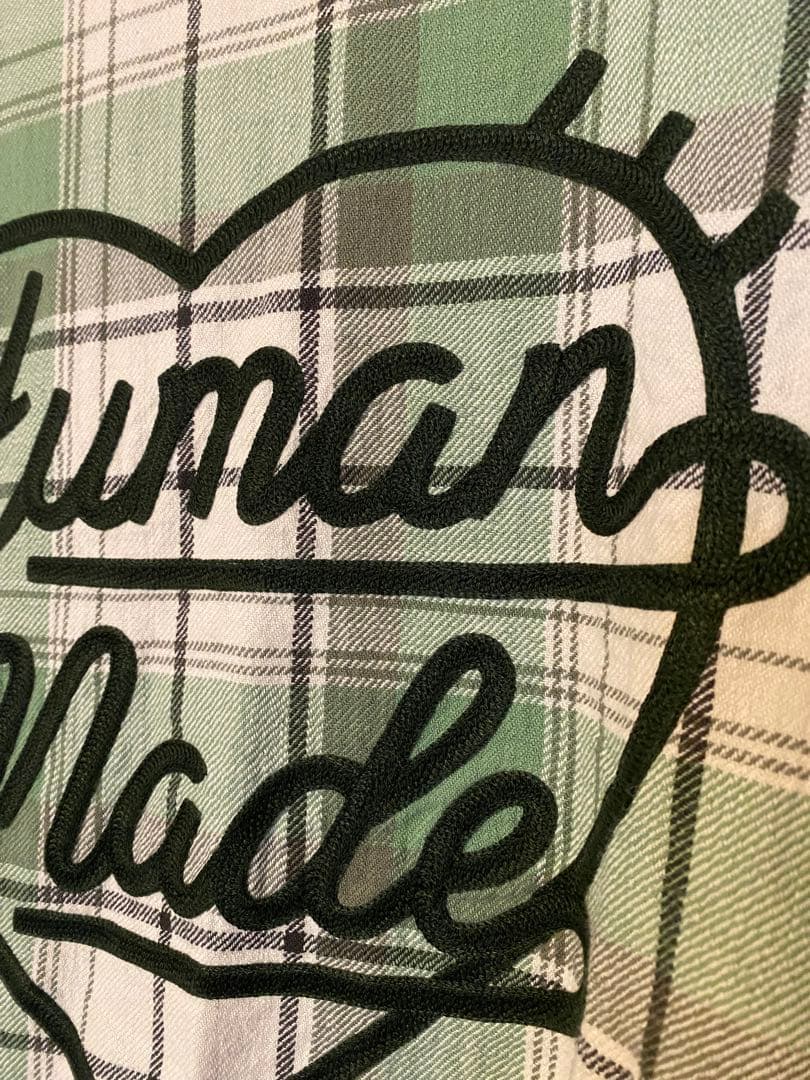 Human Made チェックシャツ ハート
