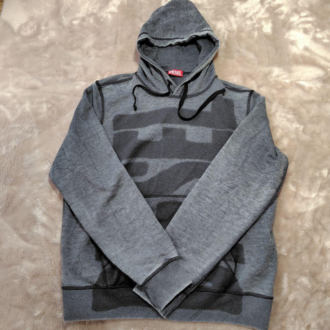 DIESEL ロゴプリントパーカーsizeXL