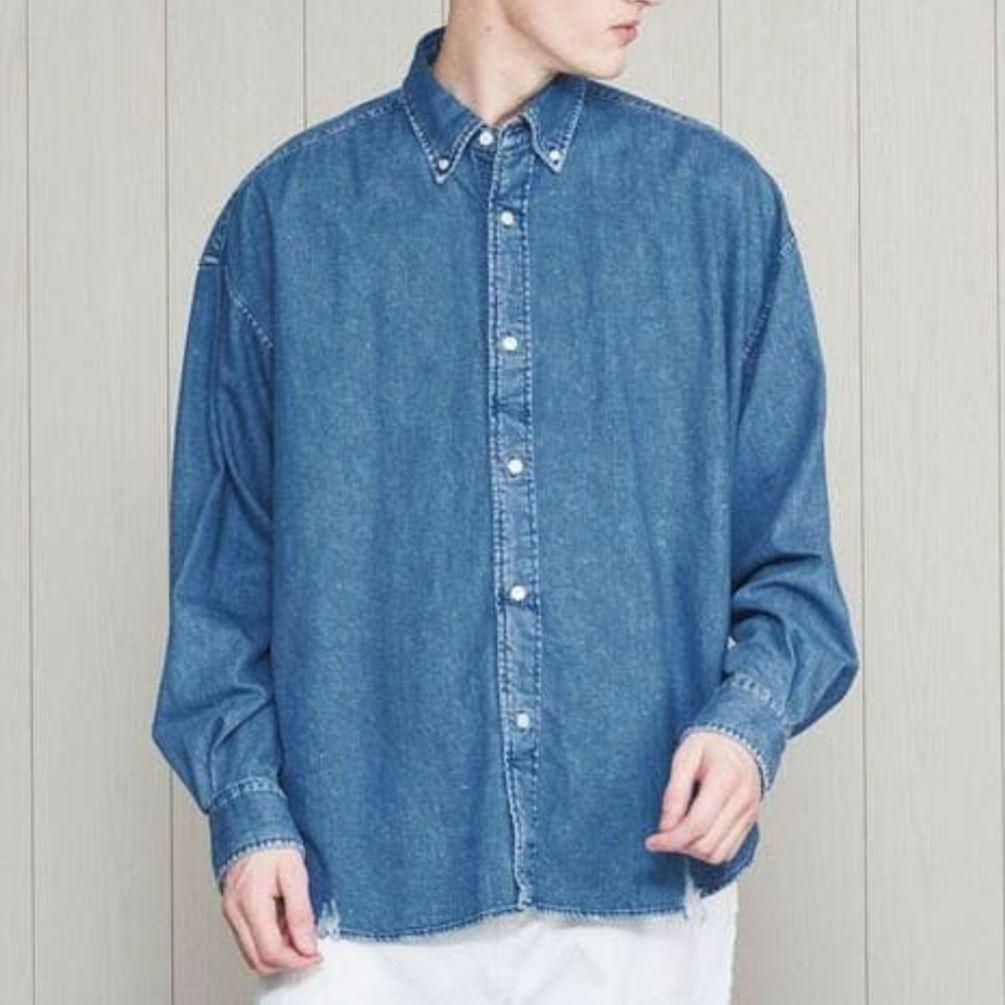 未使用 H beauty&youth BITING DENIM BD SHIRT