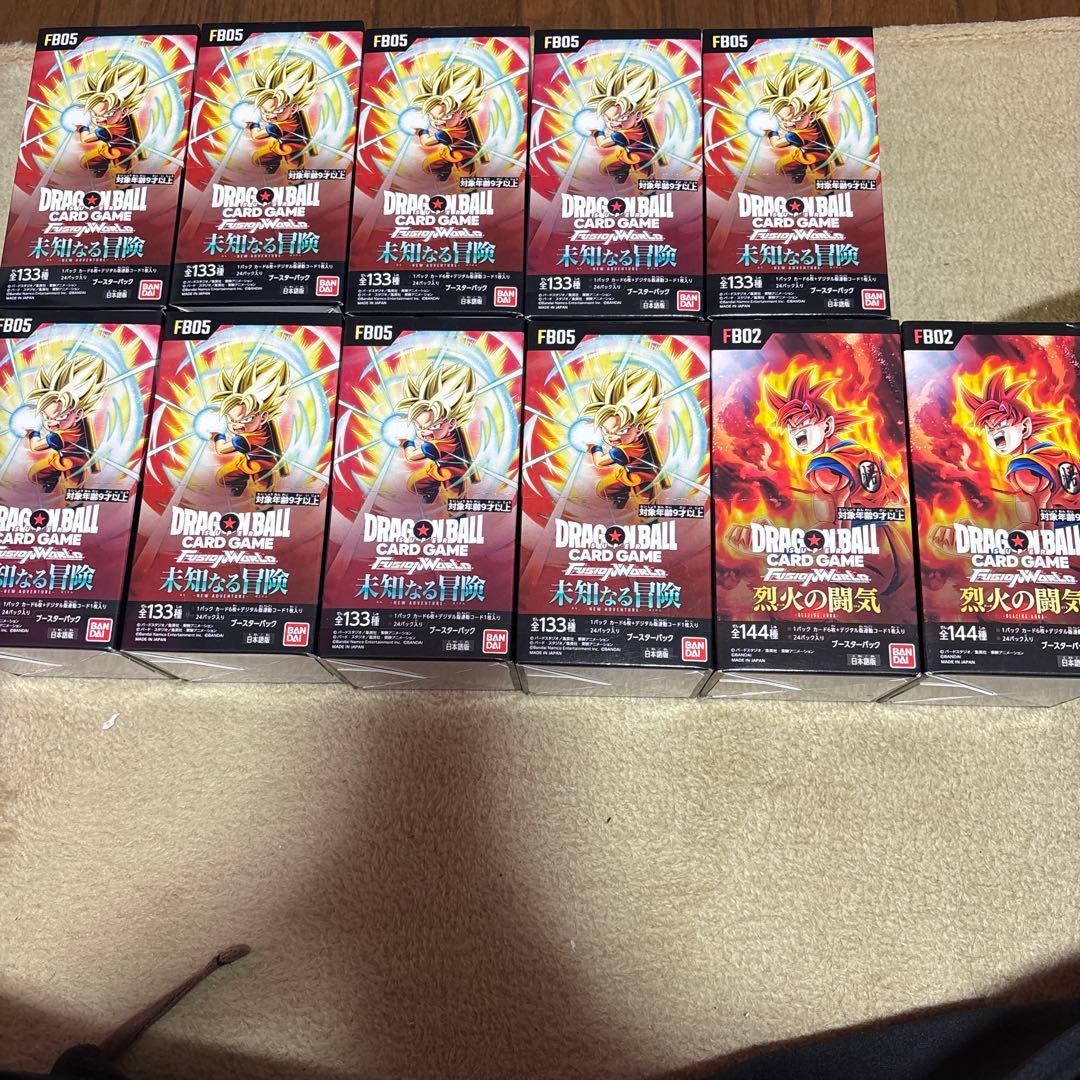 カードゲーム フュージョンワールド 未知なる冒険　9BOX 烈火の闘気　2BOX