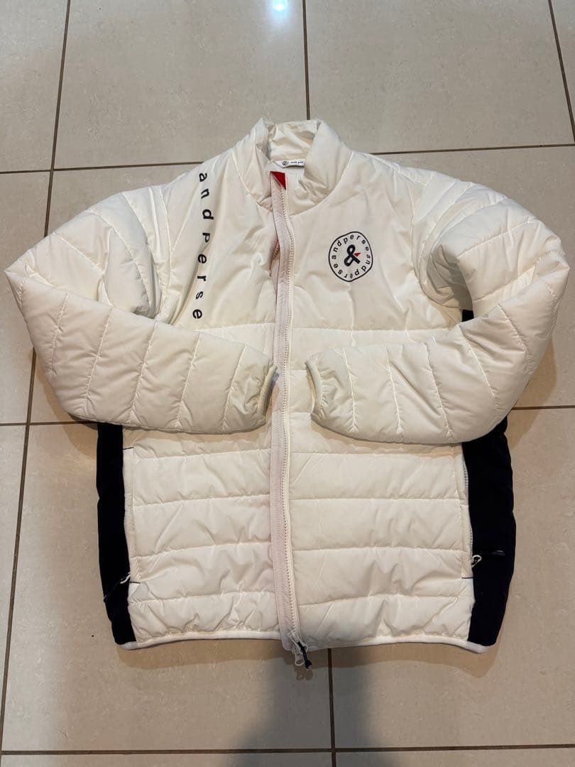 美品　アンパスィ and per se メンズ ブルゾン　ゴルフ Lダウン