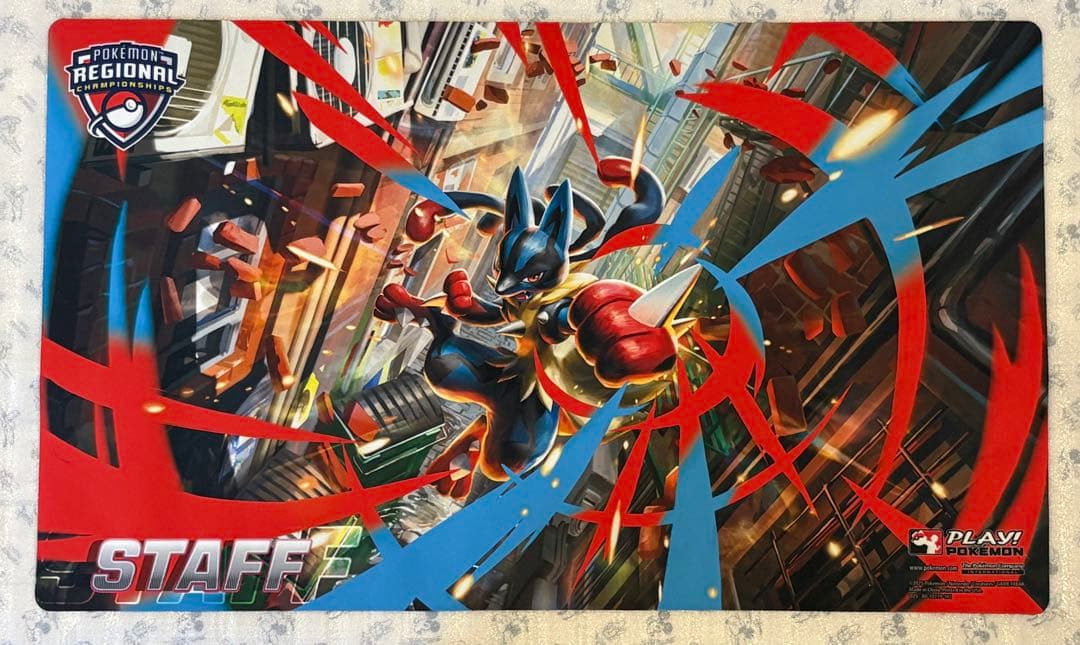 【STAFF】 メガルカリオ プレイマット ポケモンカード 公式品
