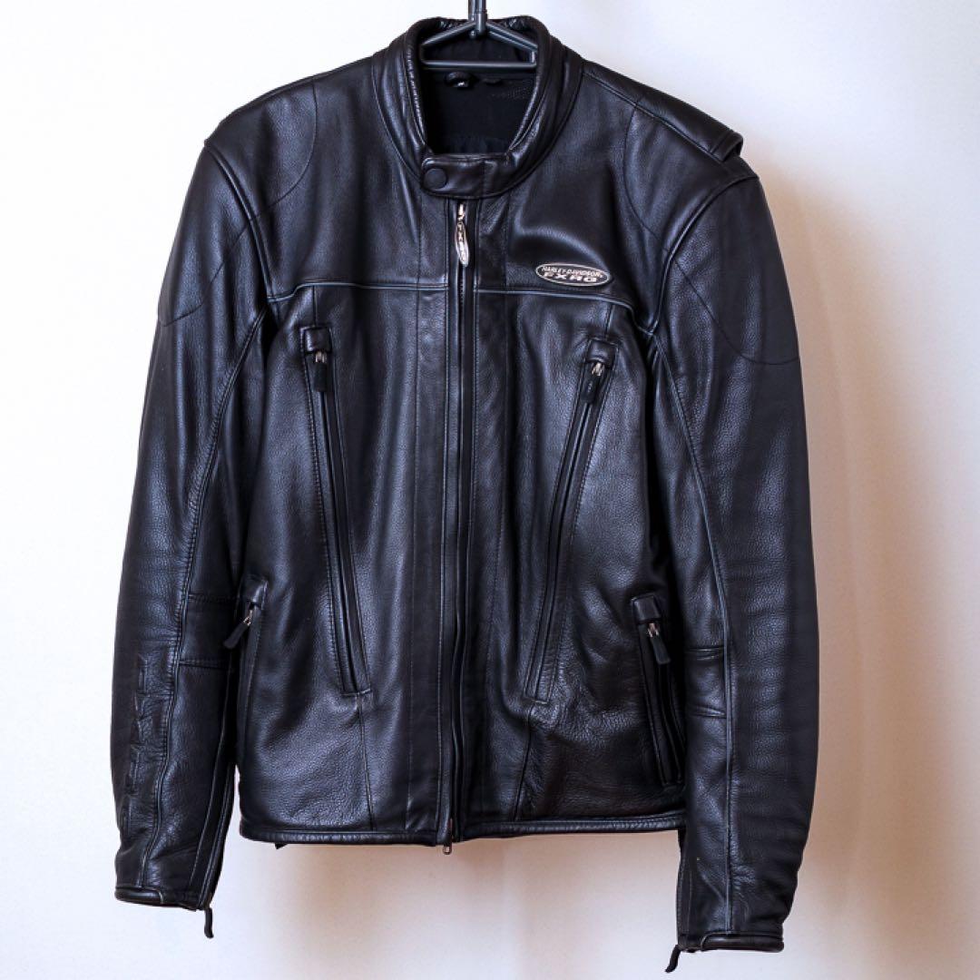 ハーレーダビッドソン FXRG レザージャケット ブラック/S