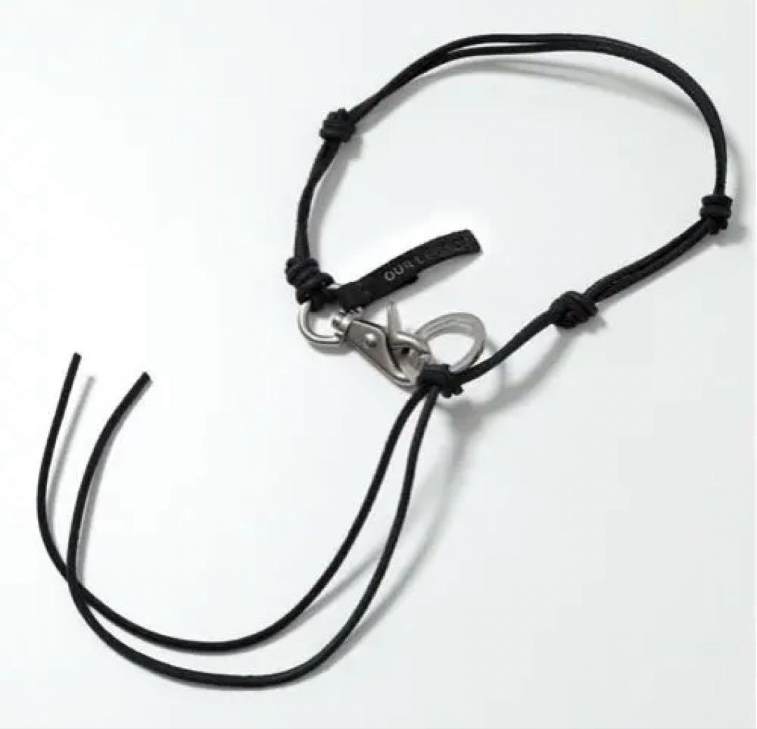 OUR LEGACY LADON ブラックレザーネックレス
