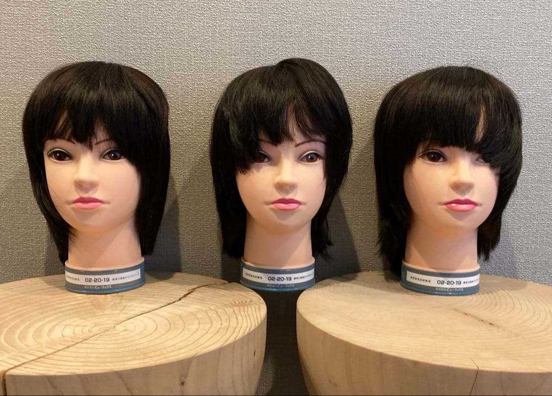 美容師国家試験本番用ウィッグ 3体 - メルカリ