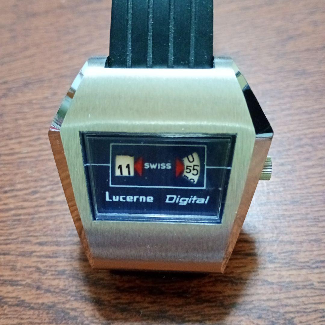 Lucerne デジタル時計 jump hour ジャンプアワー