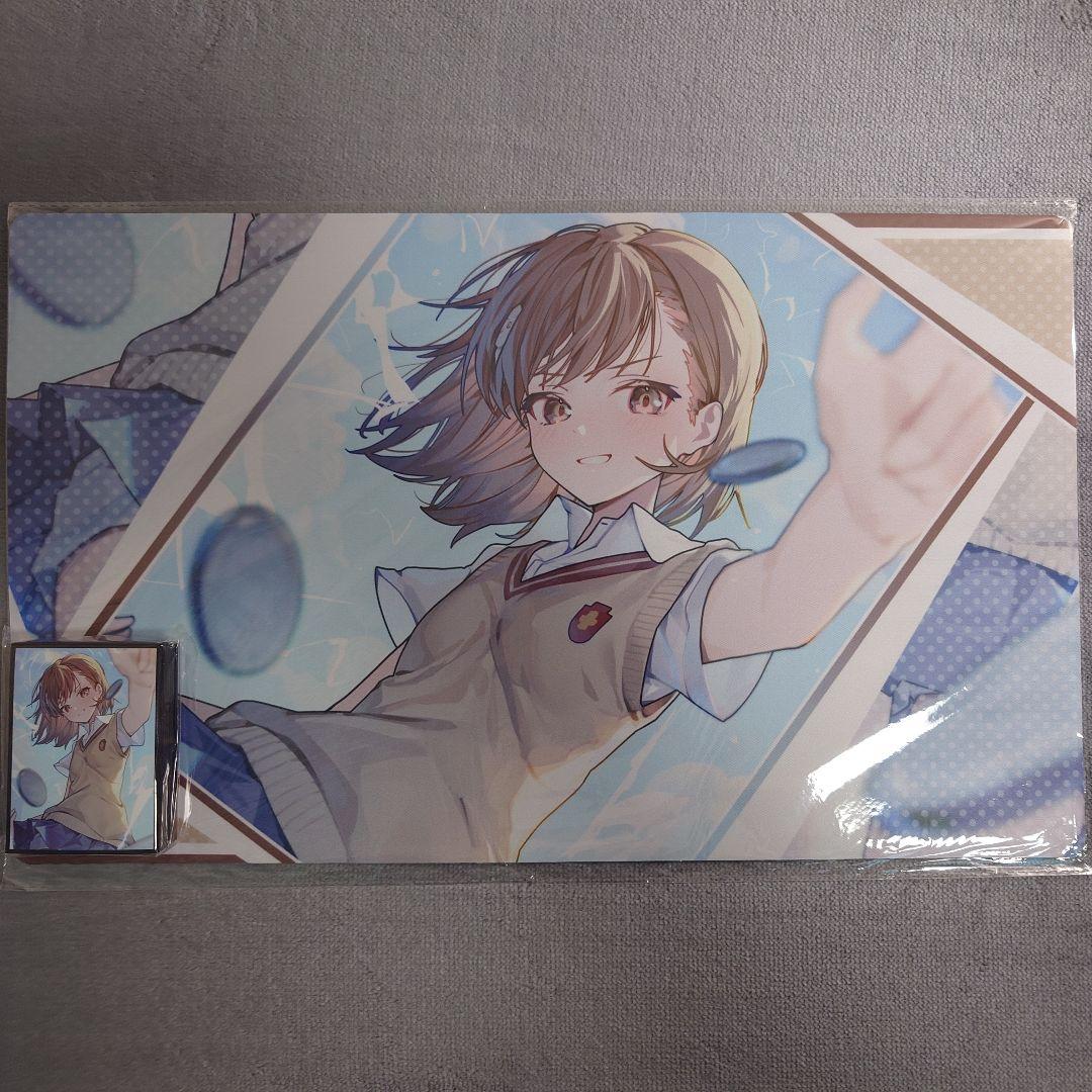 α1 とある 制服&電気& 御坂美琴 スリーブ&プレイマット とある魔術の禁書目録Ⅲ]ラバーマット（御坂美琴／制服）