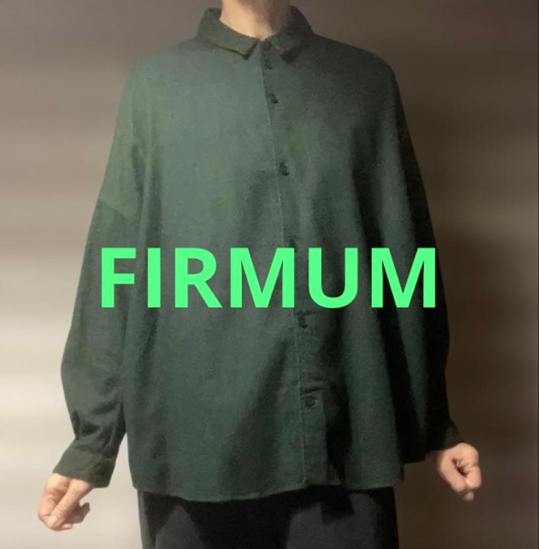 1/16お値下《1度のみ着用》フィルマム　ネルシャツ　モスグリーン　XS
