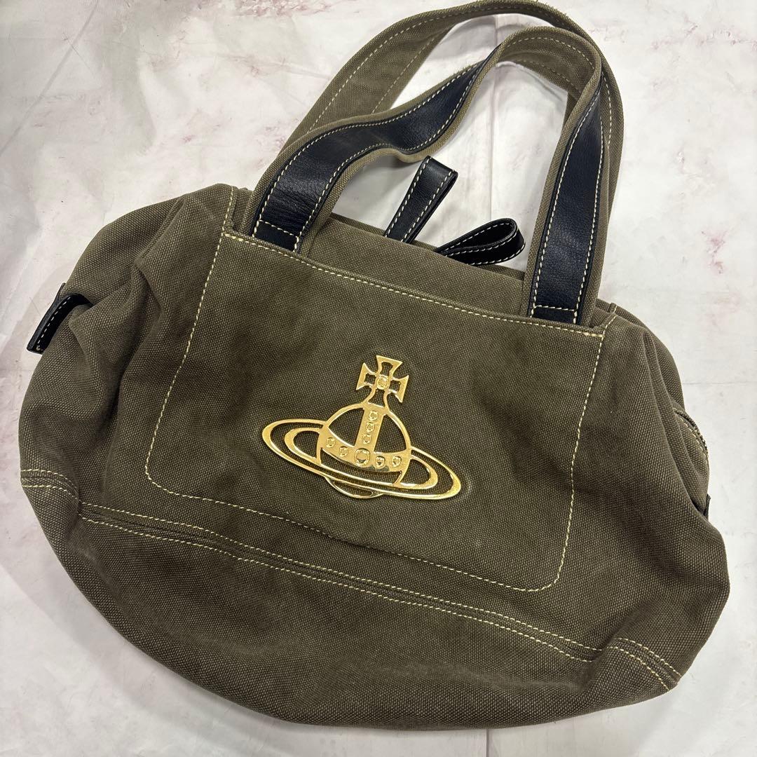 ヴィヴィアン　キャンバス　ビックオーブ　入手困難キャンバスバッグ Vivienne Westwood ACCESSORIES(ヴィヴィアンウエストウッド