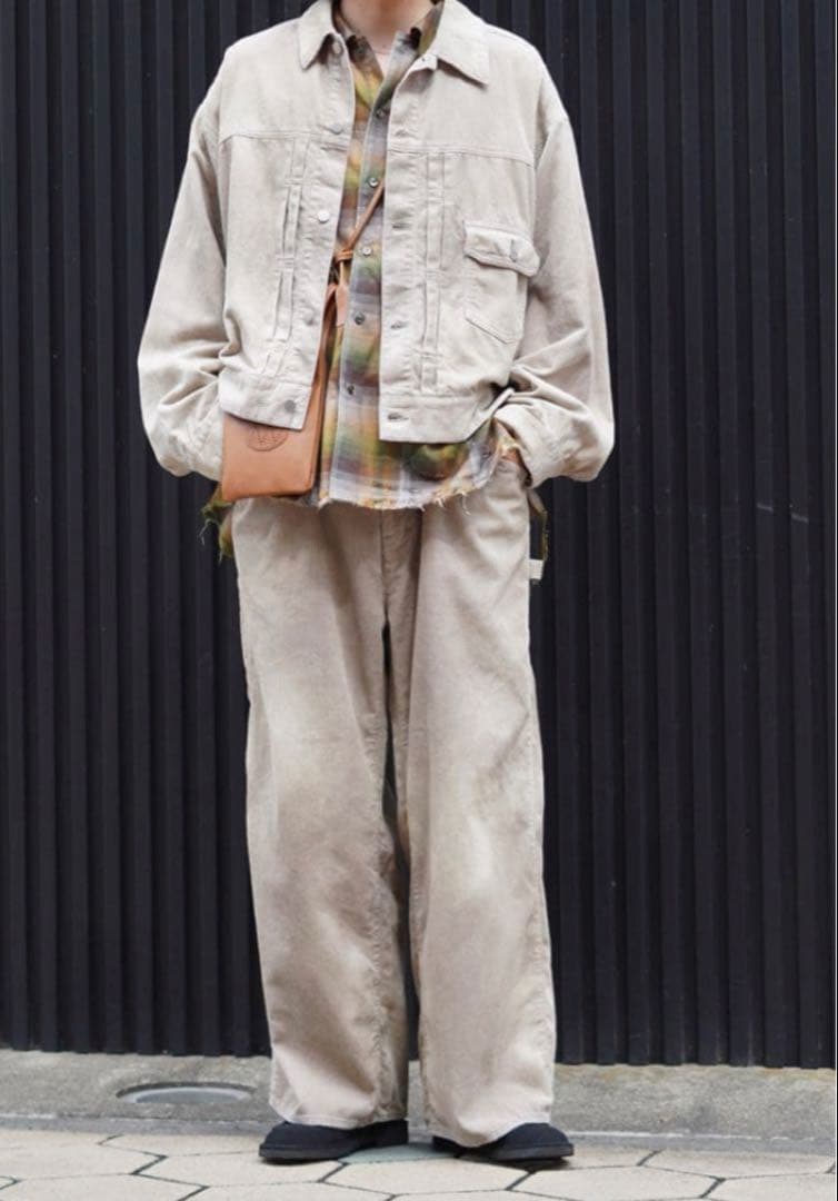 ジャケット・アウター CORDED VELVETEEN JACKET(GRAY) size3 ANCELLM - CORDED VELVETEEN JACKET | GRAY | ジャケット | NapsNote