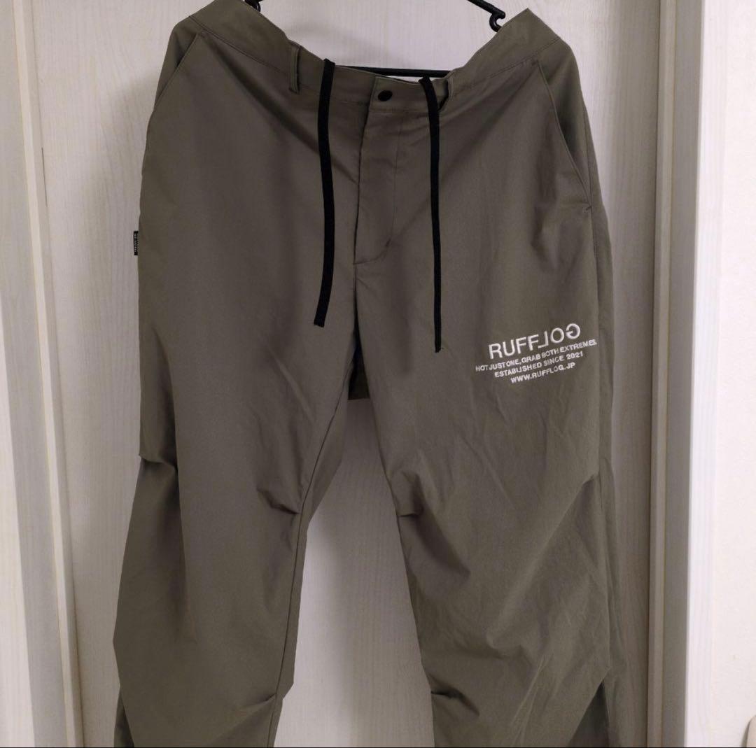 RUFFLOGラフロッグ WIDE SLACKSパンツ カーキ Lサイズ - メルカリ