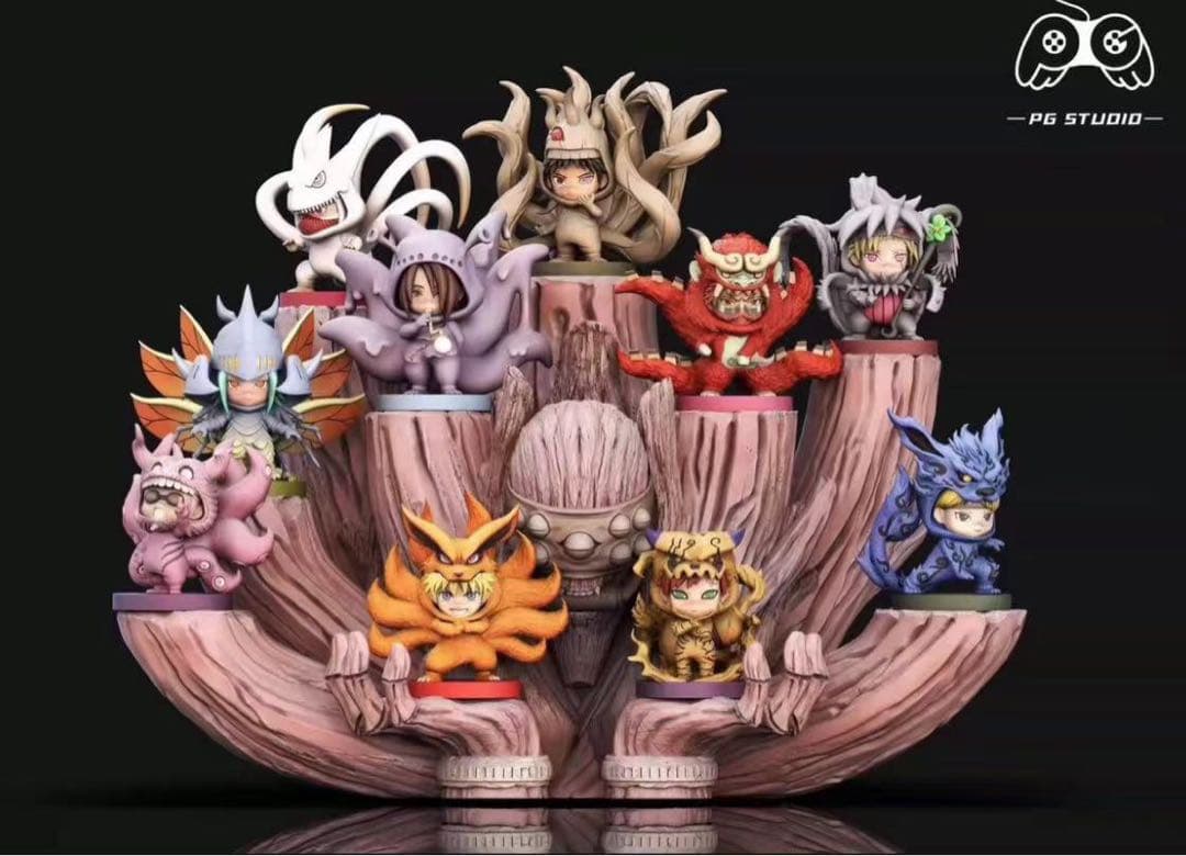 ナルト 尾獣 ガレージキット ガレキ スタチュー① - メルカリ