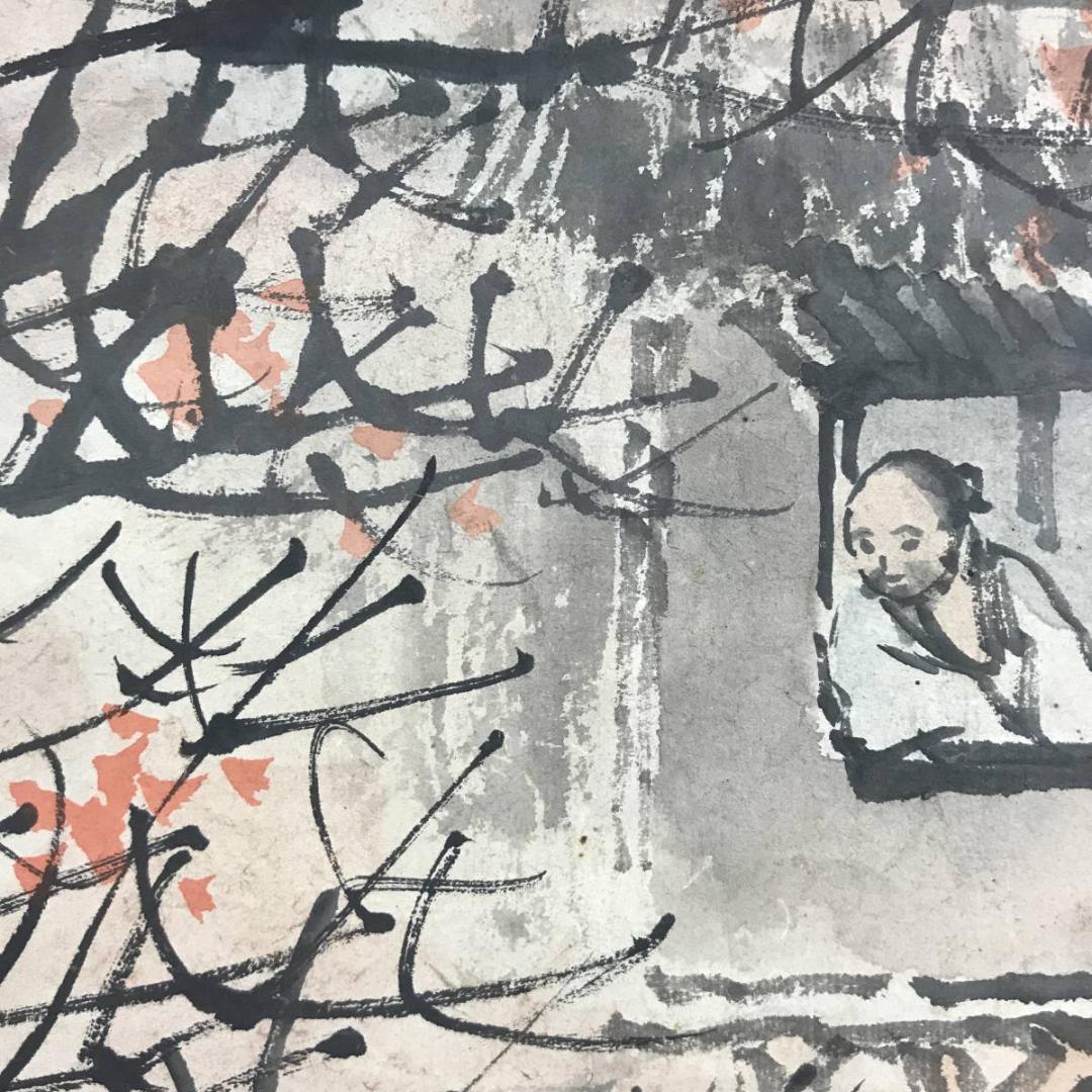 真作/松雲/秋渓幽居図/山水図/秋景山水図/掛軸☆宝船☆AE-265 - メルカリ