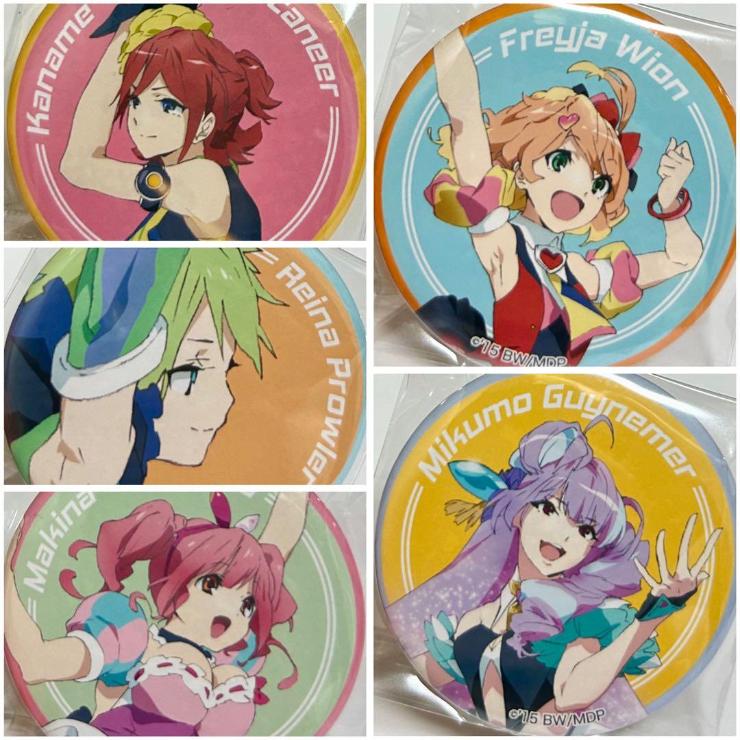 マクロス ワンダーフェスティバル2016 缶バッジ ワルキューレ　コンプセット マクロス⊿』ワルキューレTシャツなどを先行販売！マクロス さんかっけ