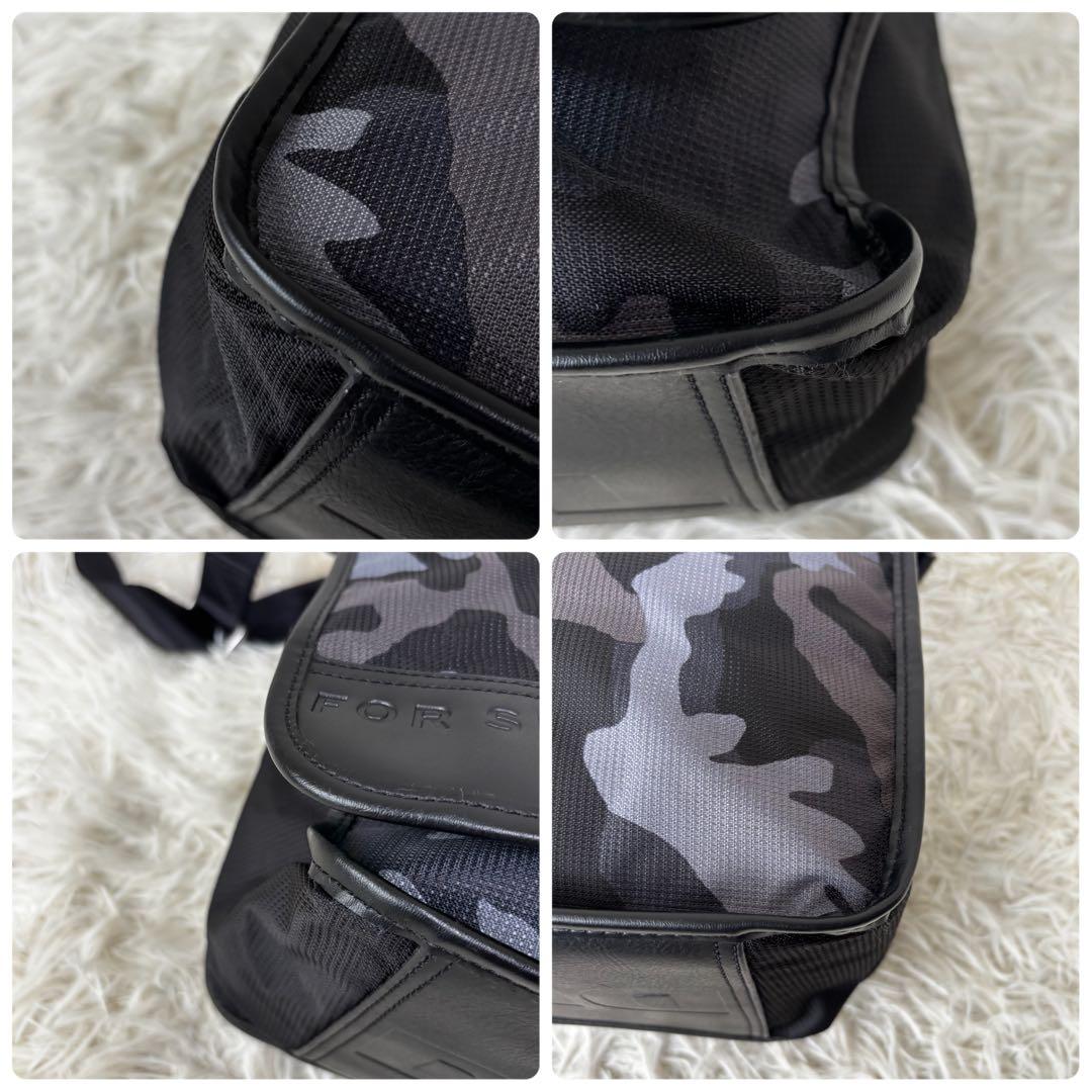 DIESEL✨大容量メッセンジャーバッグ レザーナイロン カモフラ 刻印 y2k