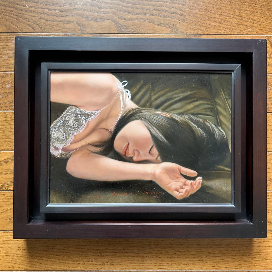 絵画　リアリズム　油彩画　女性　中島健太　「象が出る夢を見た」 m22590993854_1.jpg?1747794196