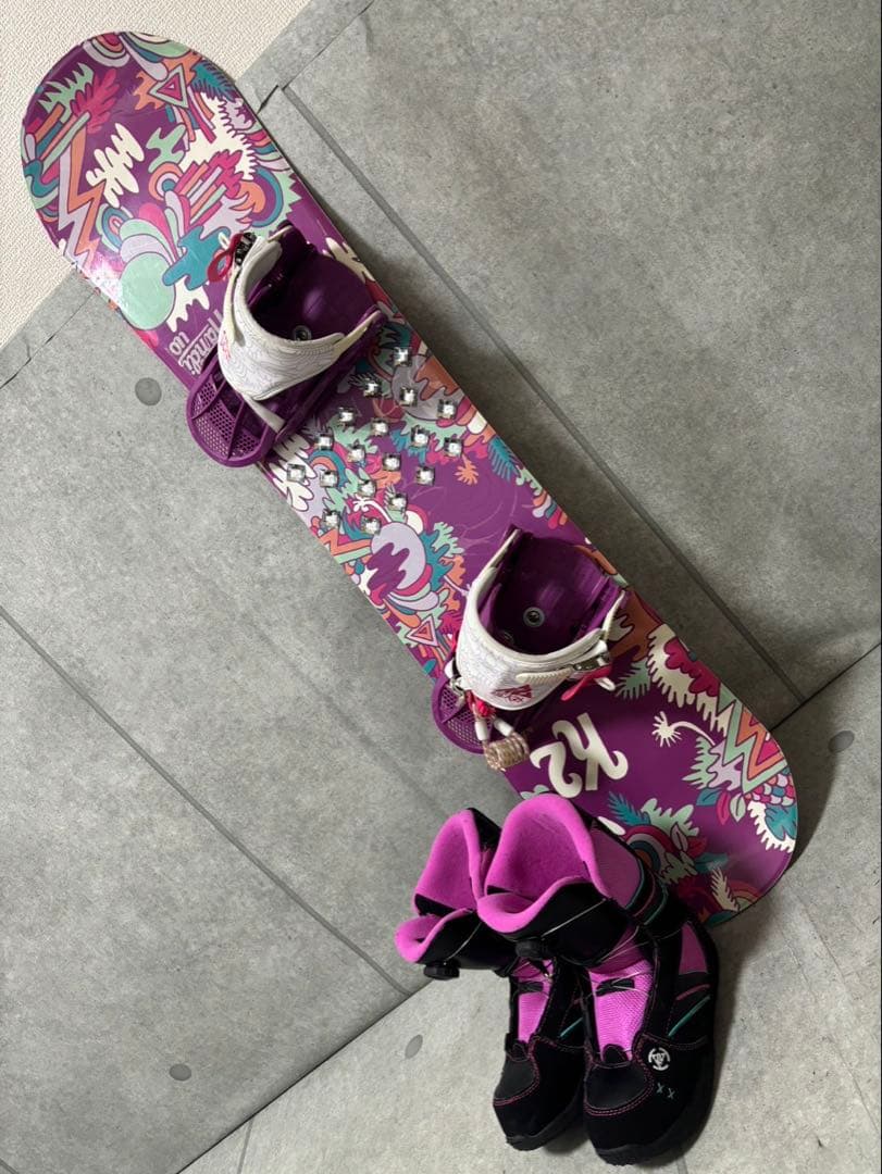 k2 キッズスノーボード　バイン　ブーツ21センチ　フルセット K2 ケーツー スノーボード 3点セット キッズ ジュニア 23-24 MINI