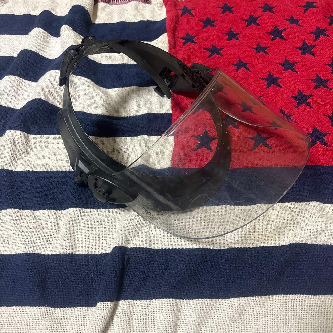 実物PAULSONフェイスシールド米警察装備CAGE CODE12858 B23