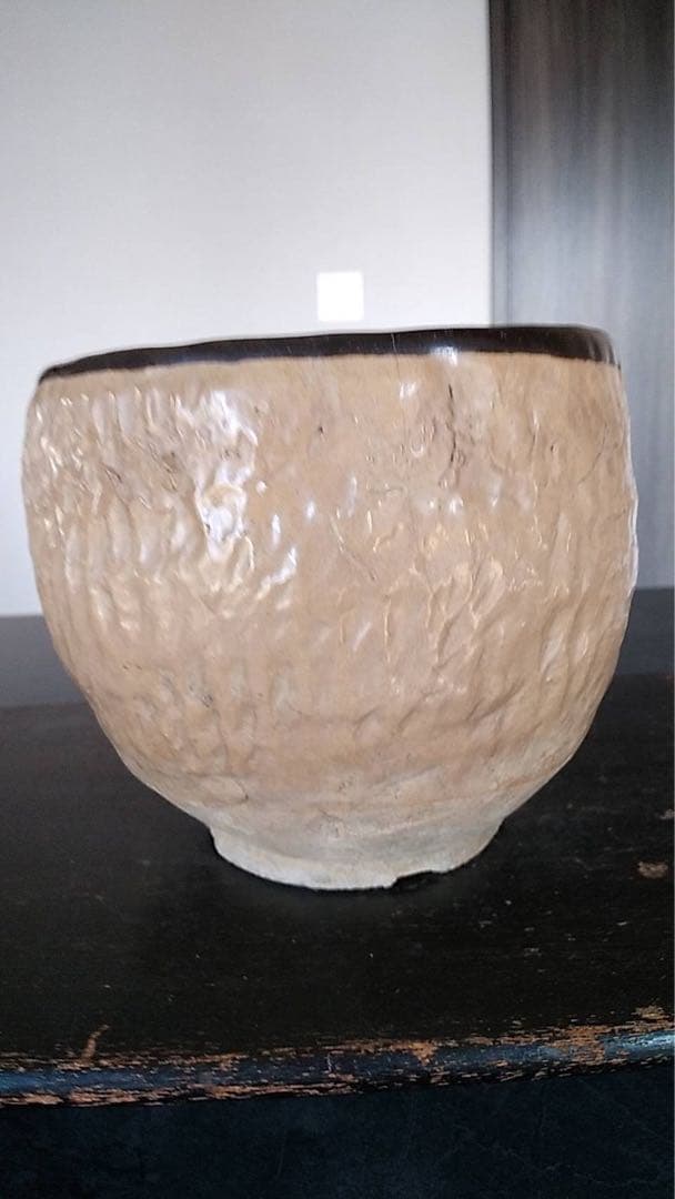 盆栽鉢　蘭鉢　古唐津　山野草鉢　皮鯨　古美術　中国美術　茶道具　植木鉢 Antique Sam's Collection未使用蔵出し 小さな植木鉢