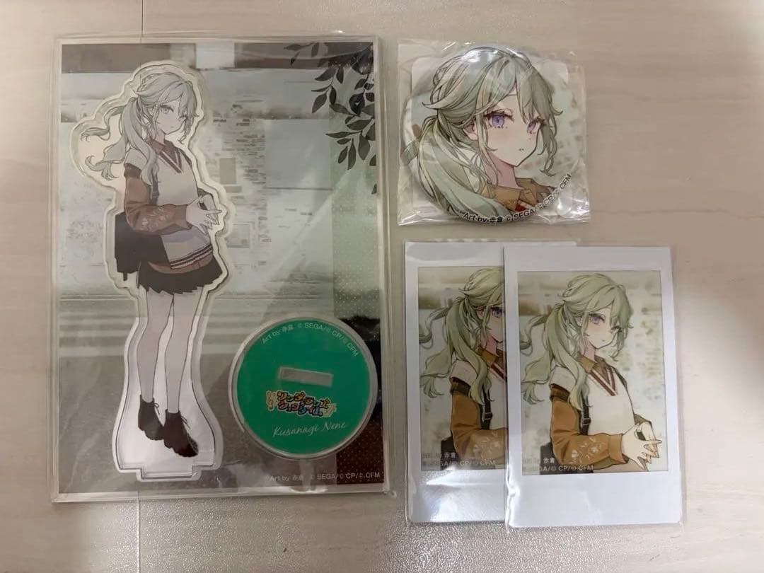 プロセカ　ZOZOTOWN　第1弾　草薙寧々　アクスタ　缶バッジ　チェキ