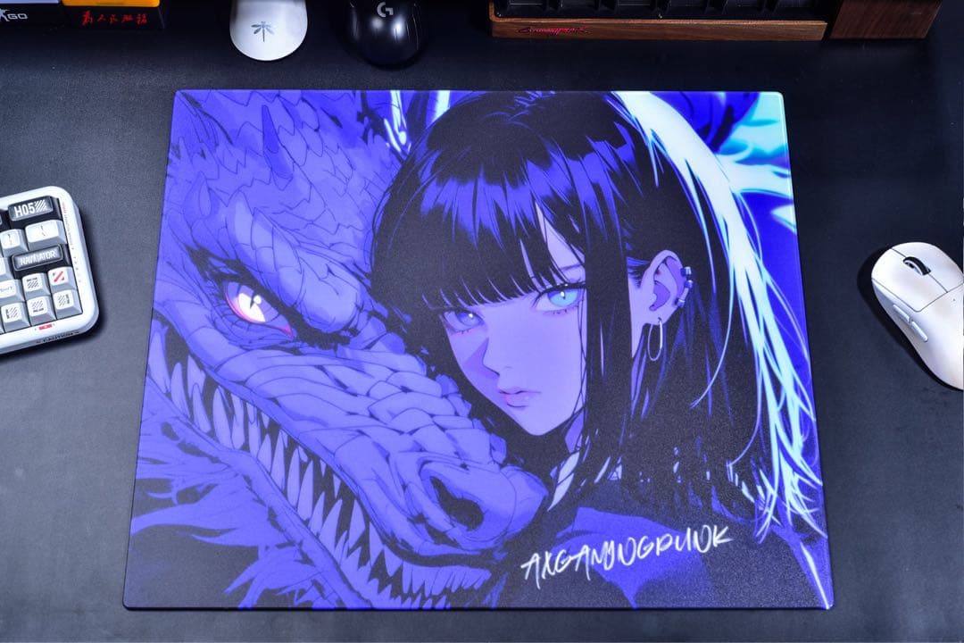 AXGamingPunk ガラスマウスパッド Tai ji V2 loong - メルカリ