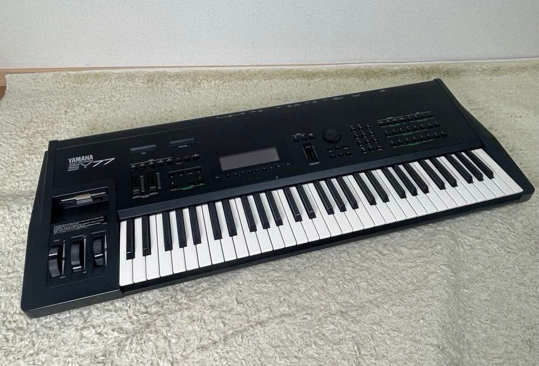 YAMAHA SY77 シンセサイザー【ジャンク】 Yamaha SY77 Synthesizer Keyboard 61-Keys Black keyboard Music | eBay