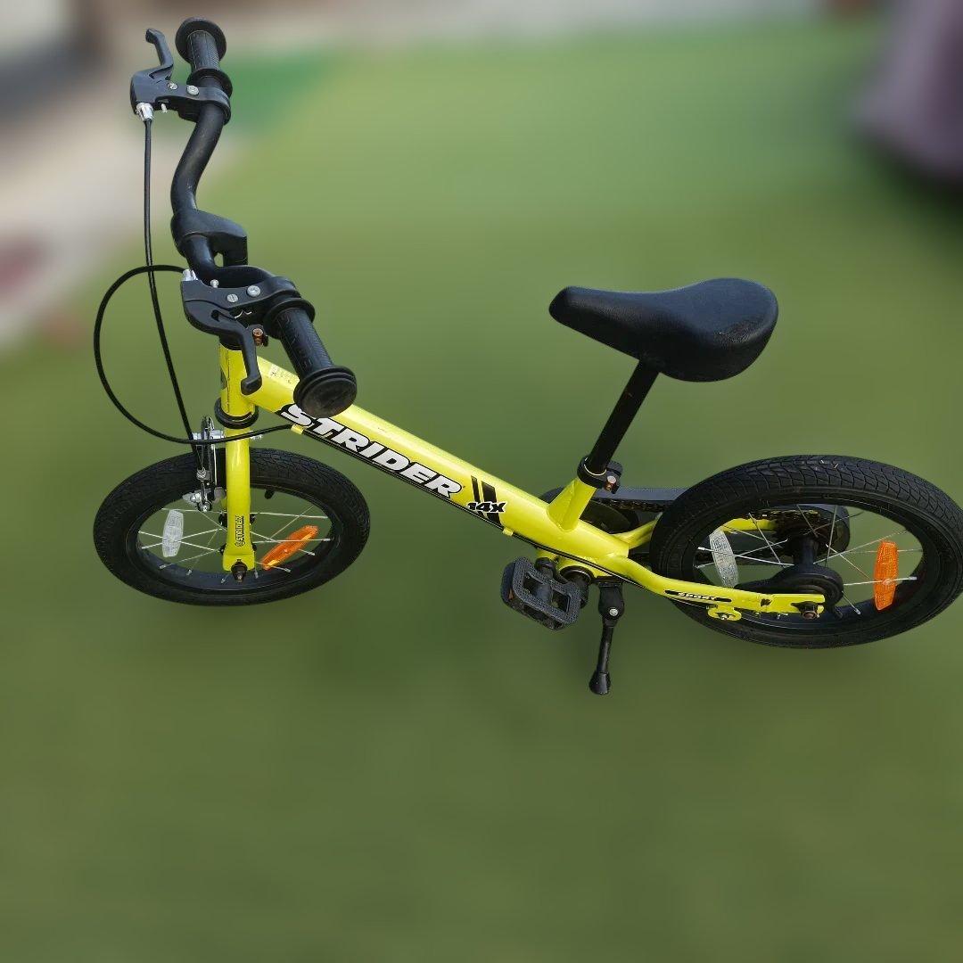 ストライダー限定色 STRIDER 14X ライムイエロー 幼児自転車