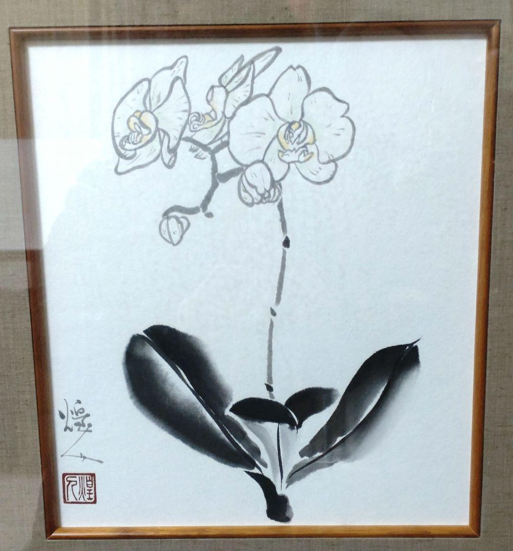 由水　煌人　伝統加賀友禅作家　直筆　胡蝶蘭　逸品 81NpCGt6x3L.jpg