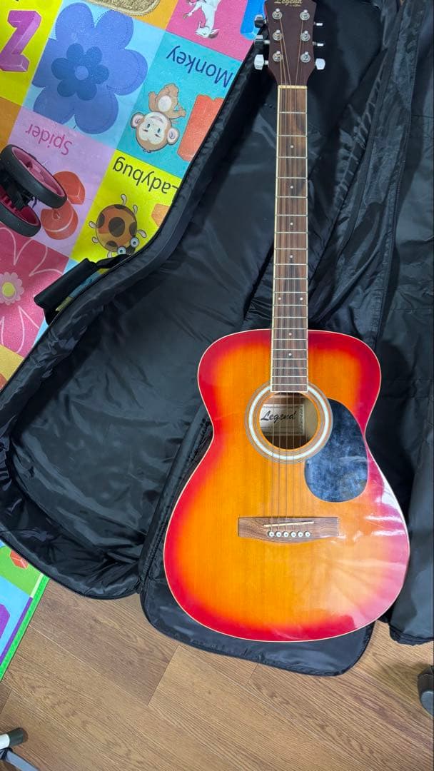 Legend ギター &ギターケース付き ギターケース アコースティック (ハードケース J45 ラウンドショルダー