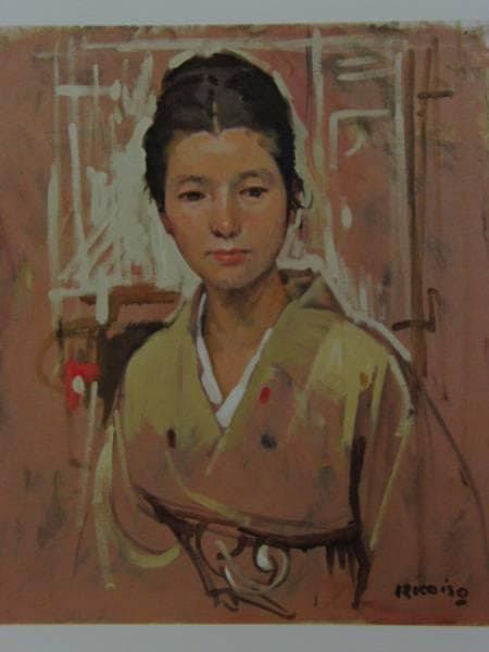 小磯良平、婦人像、希少画集より、新品額装付 - メルカリ