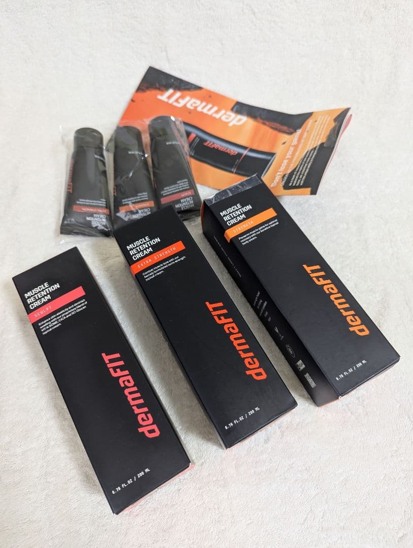 【新品】dermaFIT マッスルリテンションクリーム 3本セット＋おまけ付き