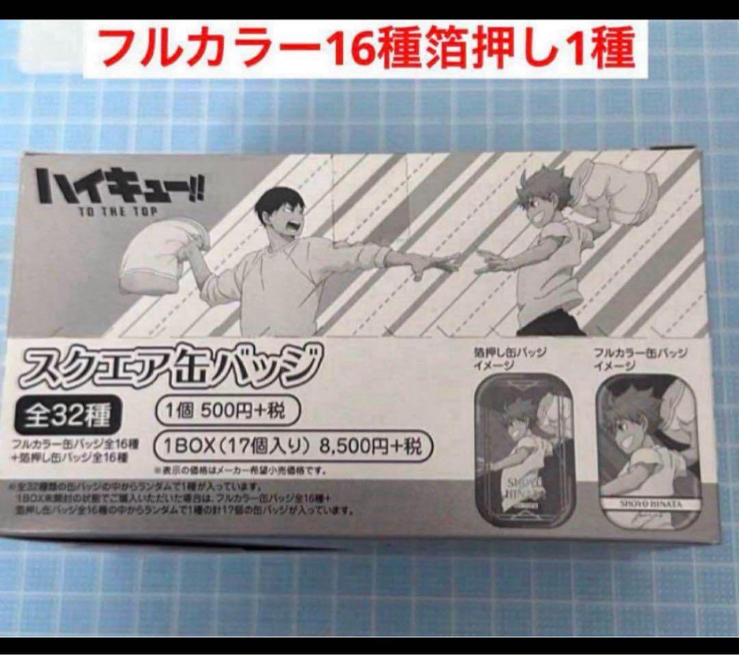 ハイキュー　フルカラー 箔押し　缶バッジ　遠征　ユニフォーム　1BOX wozp ハイキュー!!_切り絵シリーズ 箔押し和紙缶バッジ 【BOX／8個入り